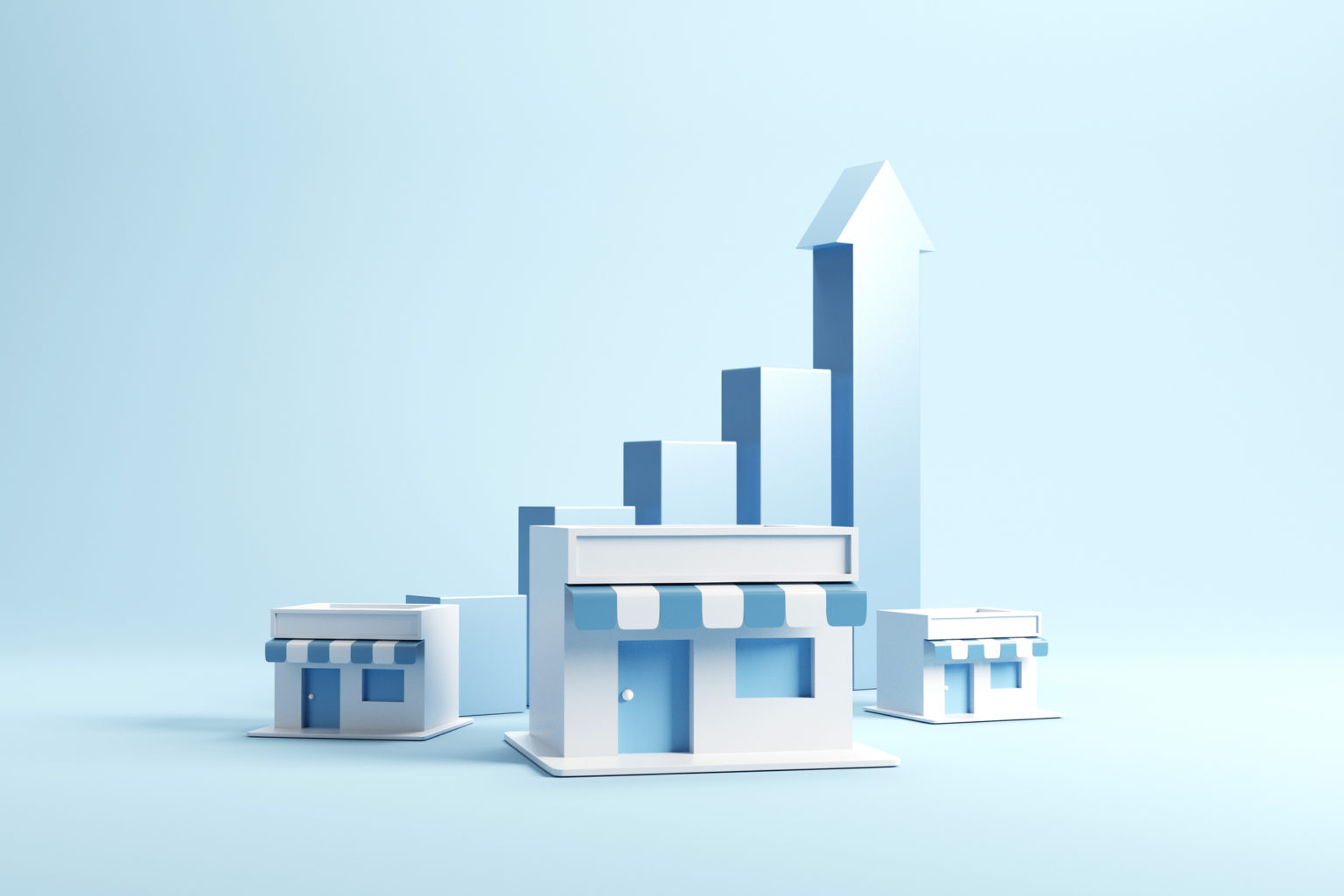 Business sale growth and expand shop franchise.